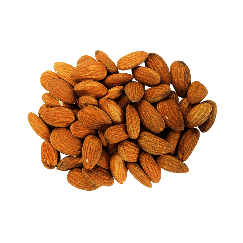 Pile of Dry Roasted Almonds. 