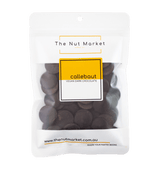 Callebaut 73 % Vegan Dark Chocolate Callets in 200g Nut Market packet.