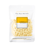Callebaut White Chocolate Callets in 200g Nut Market packet.