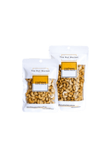 Roasted Unsalted Cashews in 200g and 500g Nut Market bags.