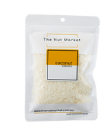 Shredded Coconut in 100g Nut Market Bag.