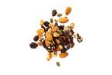 Cranberry Trail Mix in small scattered pile.