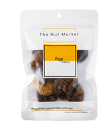 Dried Figs in 200g Nut Market bag.