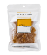 Crystallised Ginger in 200g Nut Market bag.