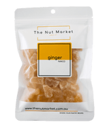 Buderim Naked Ginger in 200g Nut Market bag.