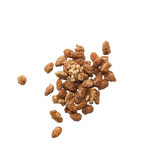 Scattered pile of Gingerbread Spiced Mixed Nuts.