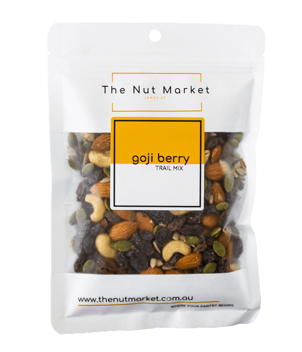 Goji Berry Trail Mix in 200g Nut Market bag.