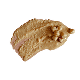 Smear of Hazelnut Butter with a sprinkle of whole hazelnuts.