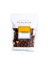 Raw Hazelnuts in 150g Nut Market bag.