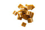Scattered group of jersey Caramels.