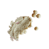 Smear of Macadamia Butter with 4 whole macadamias.