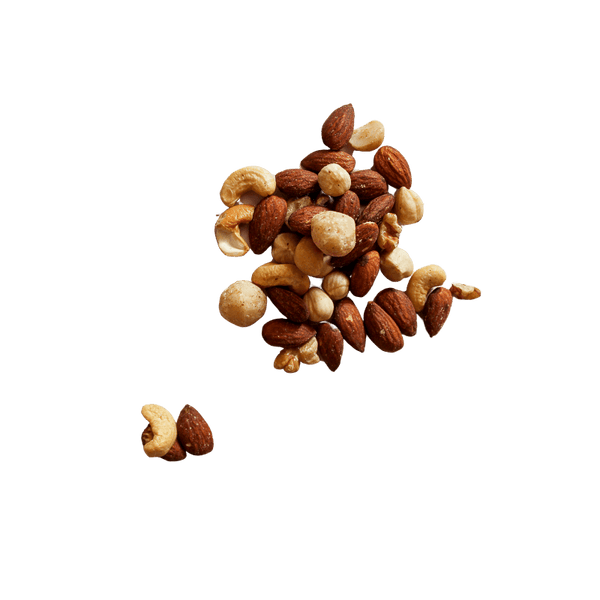 Small pile of Mixed Nuts Roasted Unsalted. 