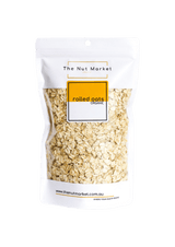 Rolled Oats Organic in 350g Nut Market bag.