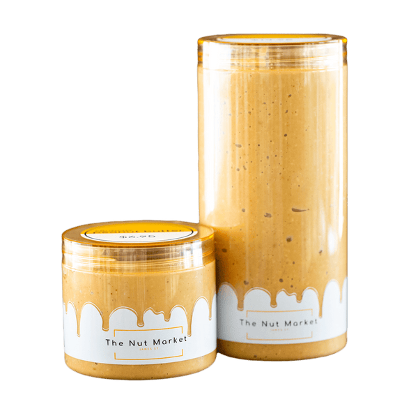 Crunchy Peanut Butter in 300g and 850g Nut Market jars.