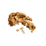 Crunchy Peanut Butter spread, sprinkled with peanuts.