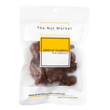 Chocolate Peanut Clusters in 150g Nut Market Packet.