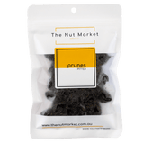 Pitted Prunes in 200g Nut Market bag.
