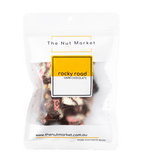 Rocky Road Dark Chocolate in 150g Nut Market Packet.