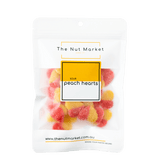 Sour Peach Hearts in 200g Nut Market packet.
