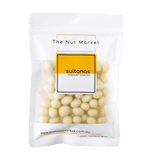 Yoghurt Coated Sultanas in 200g Nut Market Packet.