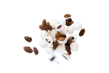 Cluster of Yoghurt Coated Sultanas with scattered sultanas.