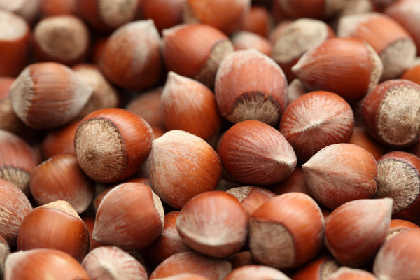 A pile of Hazelnuts
