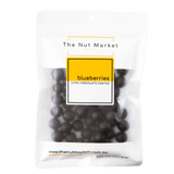 Dark Chocolate Blueberries in 200g Nut Market bag.