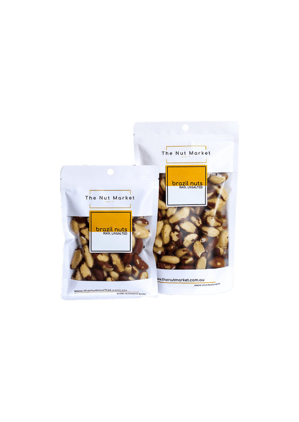 Brazil Nuts in 200g and 500g Nut Market bag.