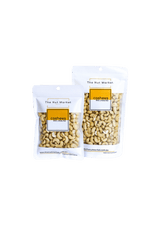 Raw Cashews in 200g and 500g Nut Market bags.