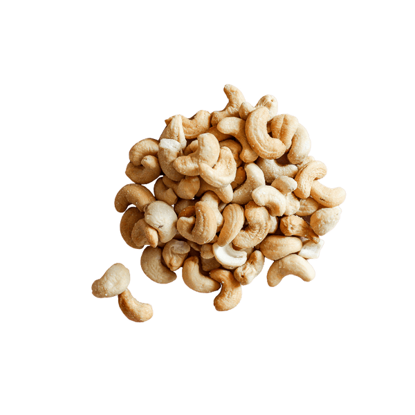Small pile of Cashews Roasted and Salted.