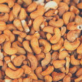 Close up of bulk Cashews Roasted and Salted. 