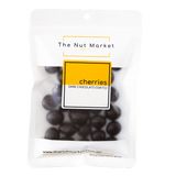 Dark Chocolate Cherries in 200g Nut Market packet.