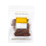 Coconut Rough chocolate bites in 150g Nut Market packet.