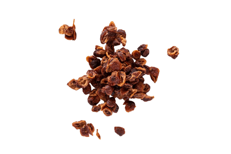 Small pile of Organic Dried Cranberries.