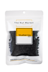 Dried Blueberries in 200g Nut Market bag. 
