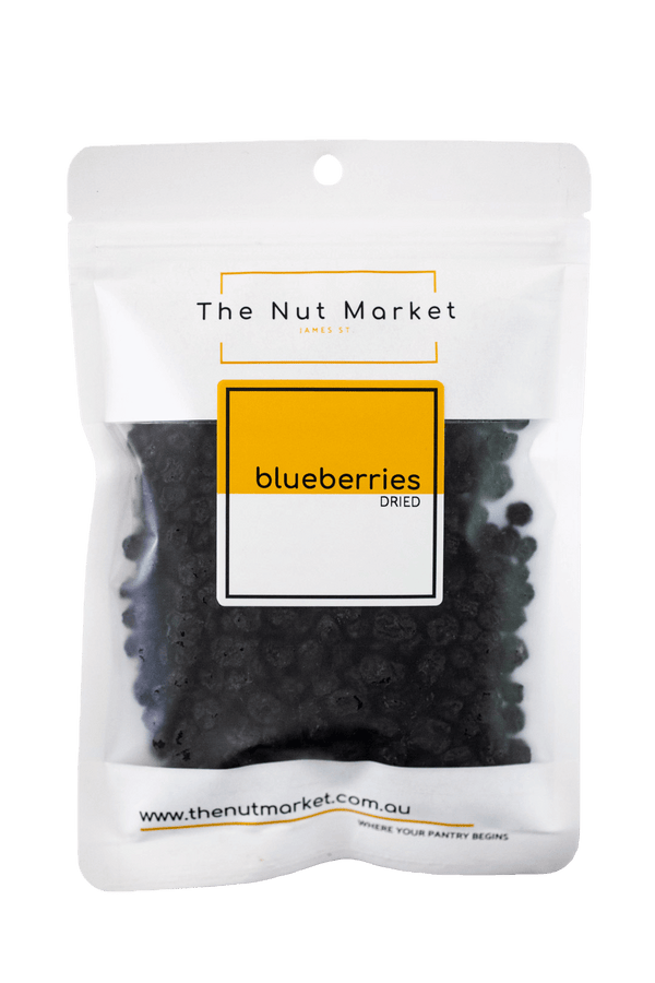 Dried Blueberries in 200g Nut Market bag. 