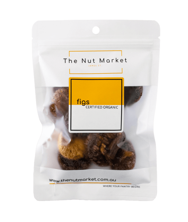 Organic Figs in 200g Nut Market bag.