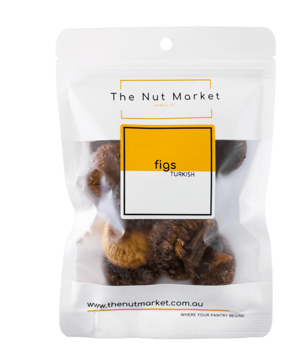 Dried Figs in 200g Nut Market bag. 