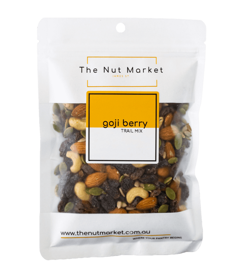 Goji Berry Trail Mix in 200g Nut Market bag.