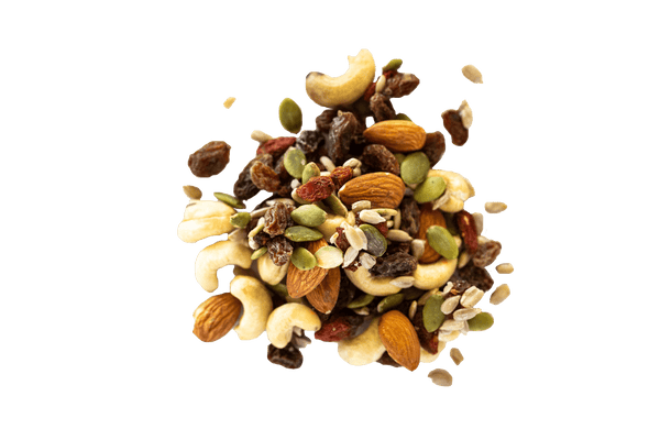 Small pile of Goji Berry Trail Mix.