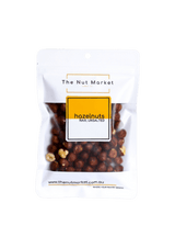 Raw Hazelnuts in 150g Nut Market bag. 