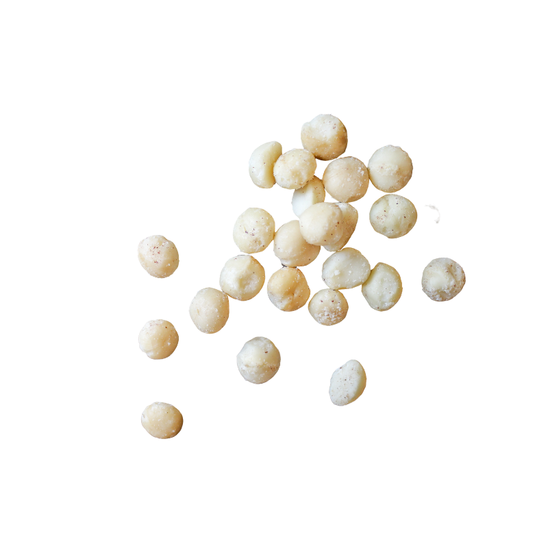 A cluster of organic Macadamia nuts sold by the nut market