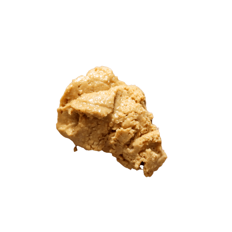 Clump of Smooth Peanut Butter.