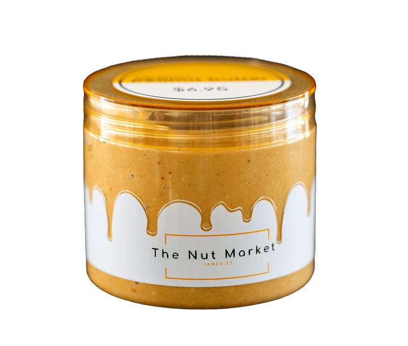 Small 300g Nut Market Jar of Crunchy Peanut Butter.