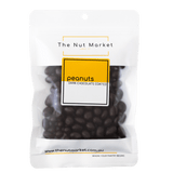Dark Chocolate Peanuts in 200g Nut Market Packet.